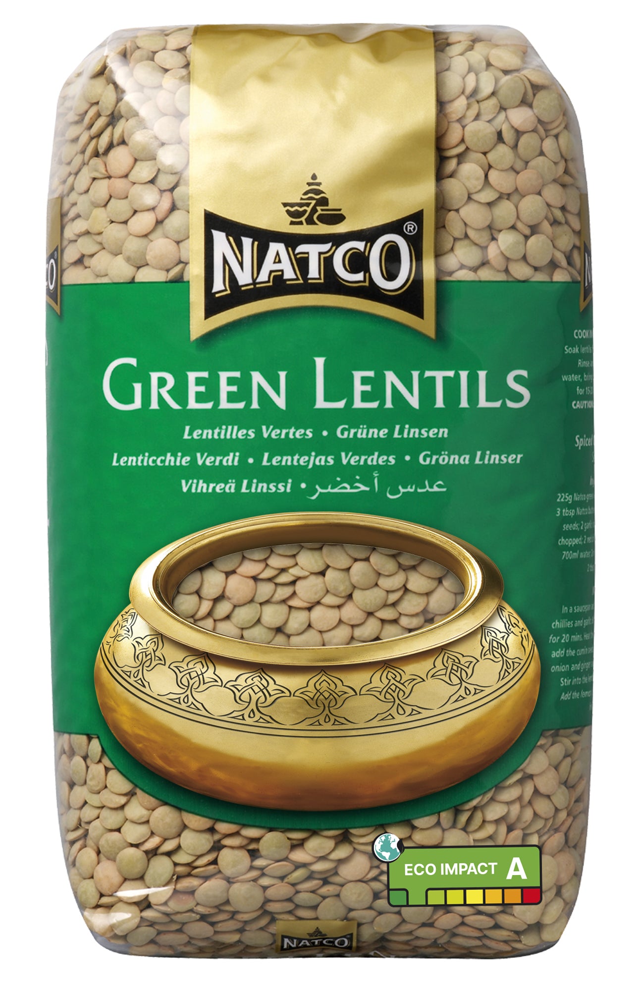 Green Lentils Full Case 4x1kg