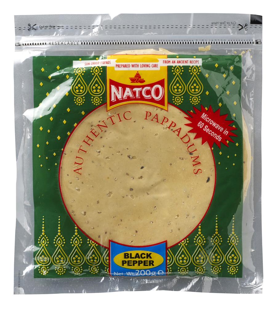 Pappadoms Black Pepper 200g