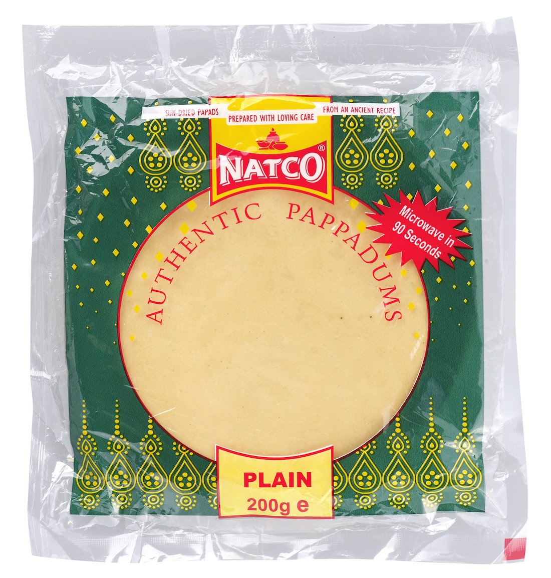 Pappadoms Plain (Microwavable) 200g