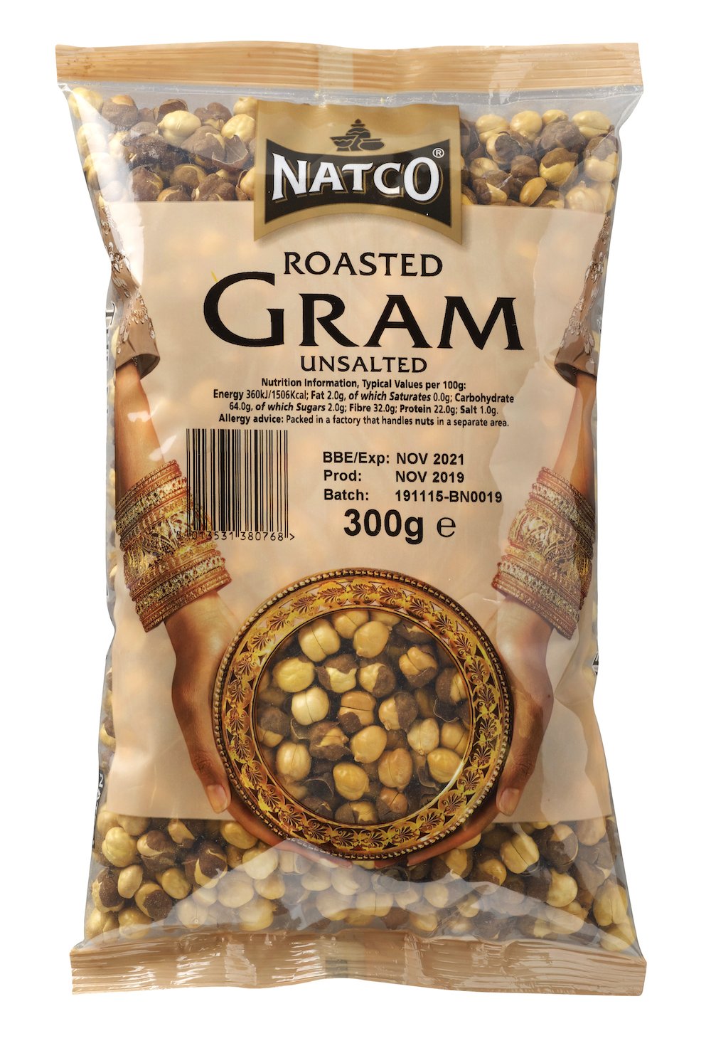 Gram Roasted Unsalted 300g