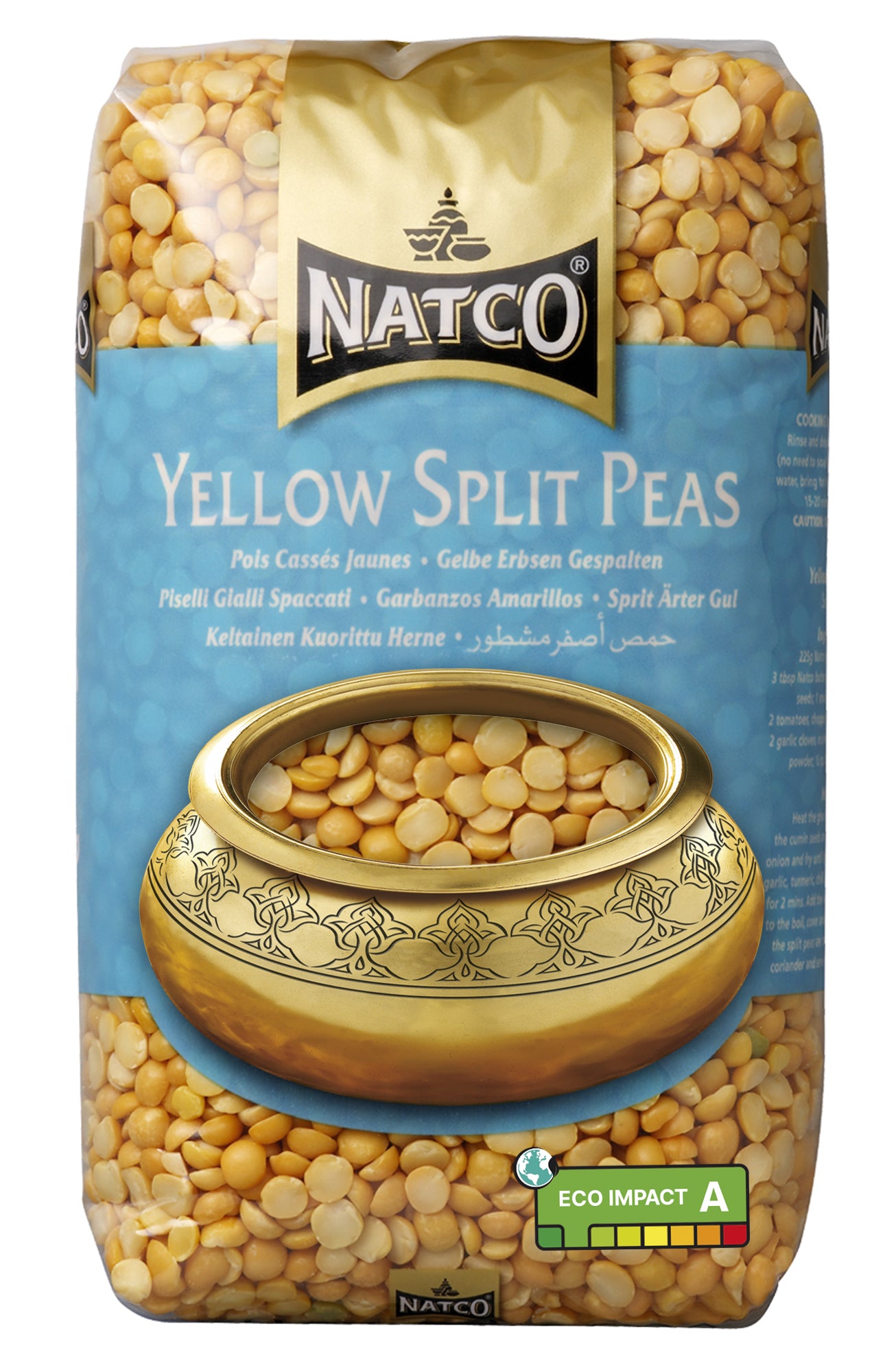 Yellow Split Peas Full Case 4x1kg