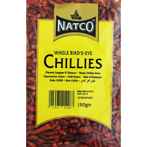 Chilli Whole Birdseye 150g