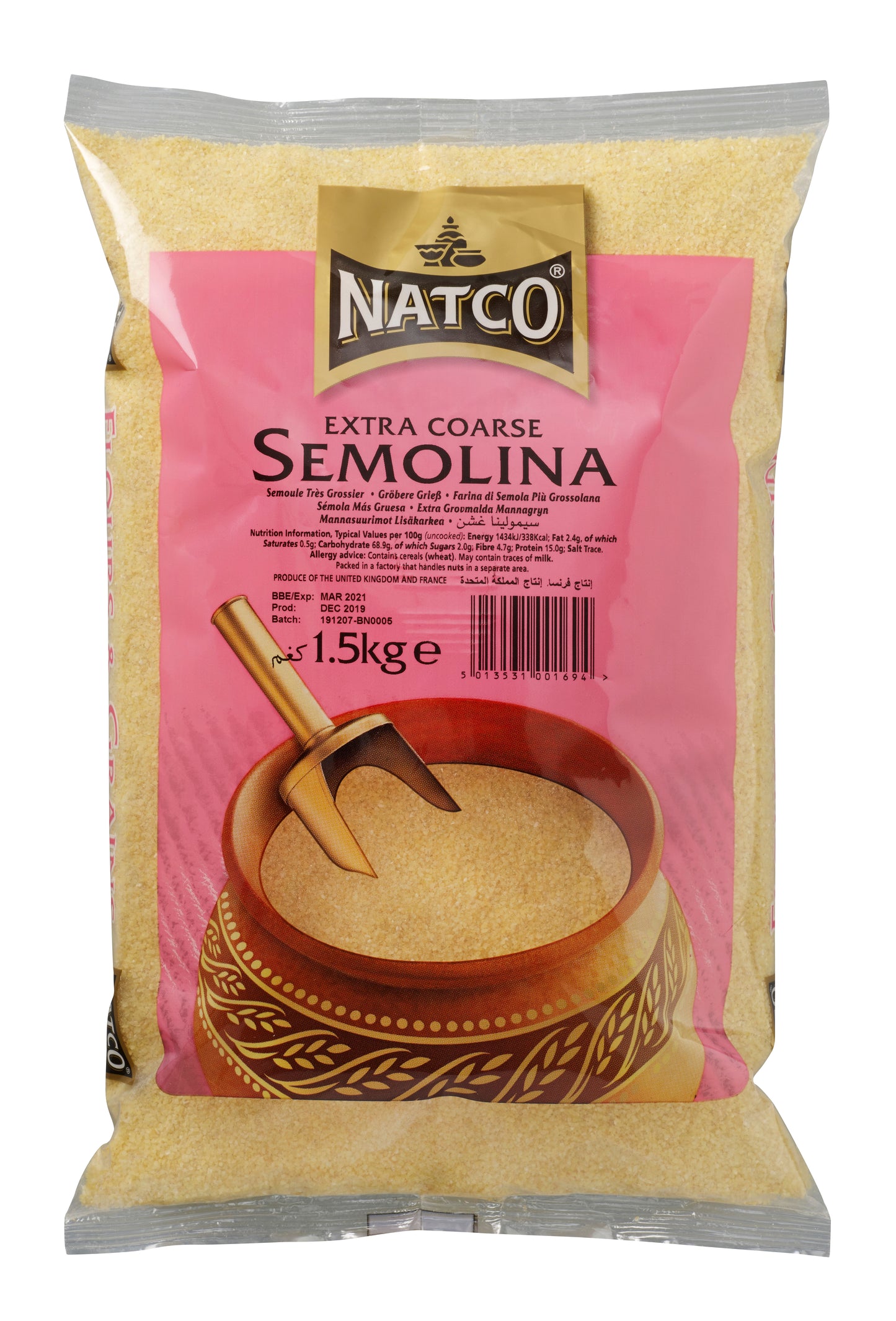 Semolina Extra Coarse 1.5kg