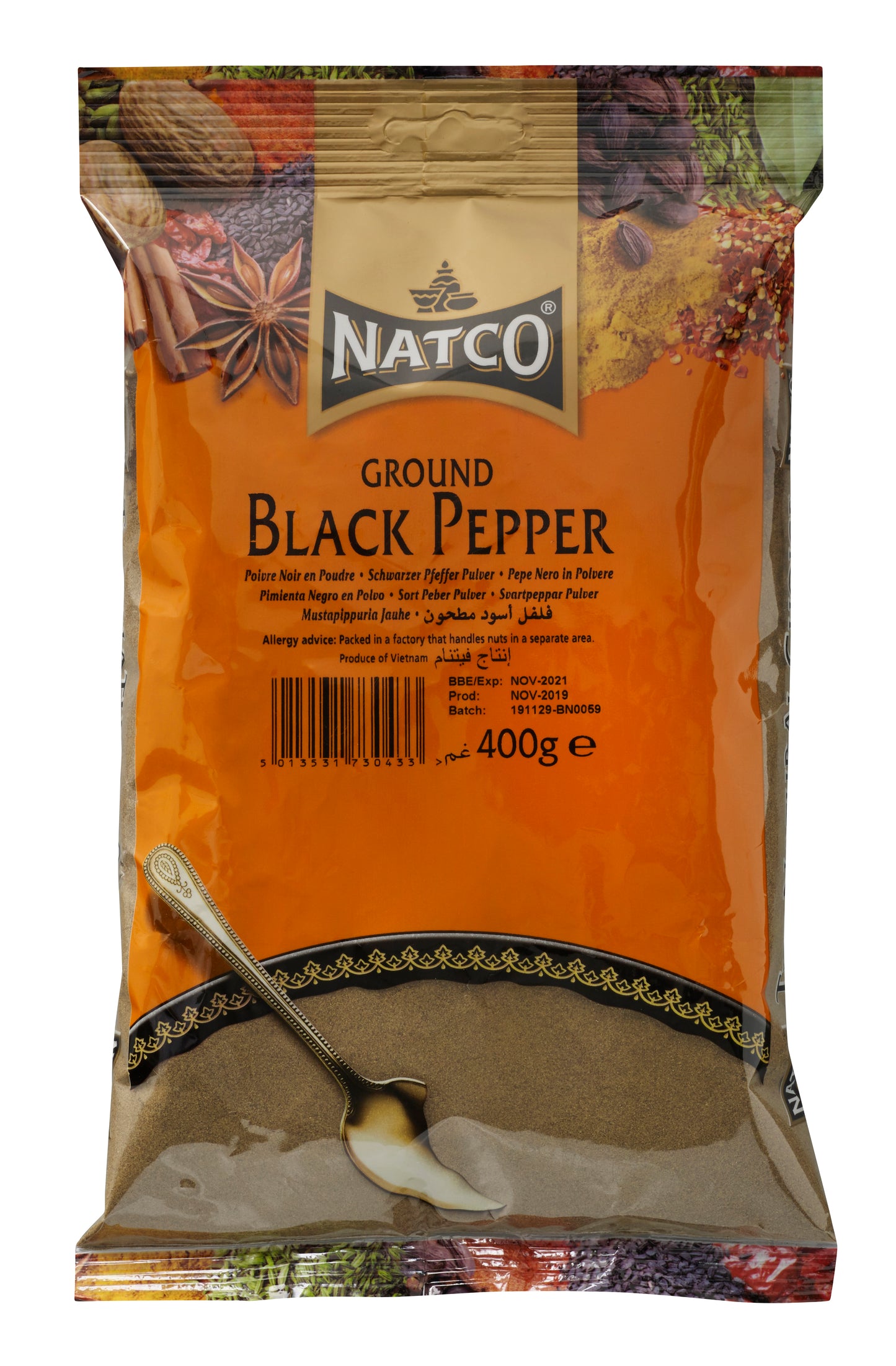 Black Pepper Ground 400g